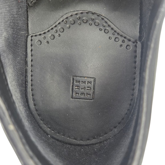 The Black Tux Mens Black Leather Oxford Dress‎ Shoes Formal Tuxedo Size 12 - Picture 9 of 10